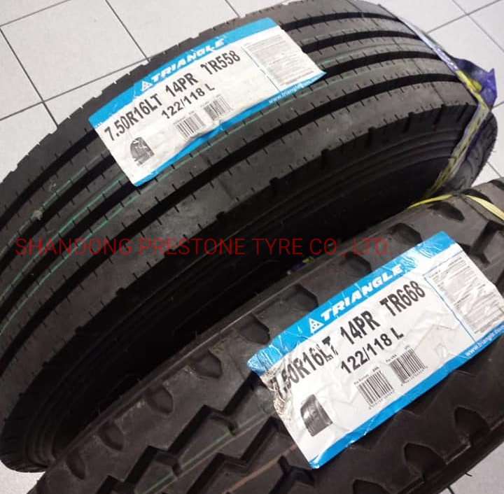 Bus Tyre, 7.0r16, 7.5r16, Comfortable and Fuel-Efficient Tyre, Triangle TBR Tyres