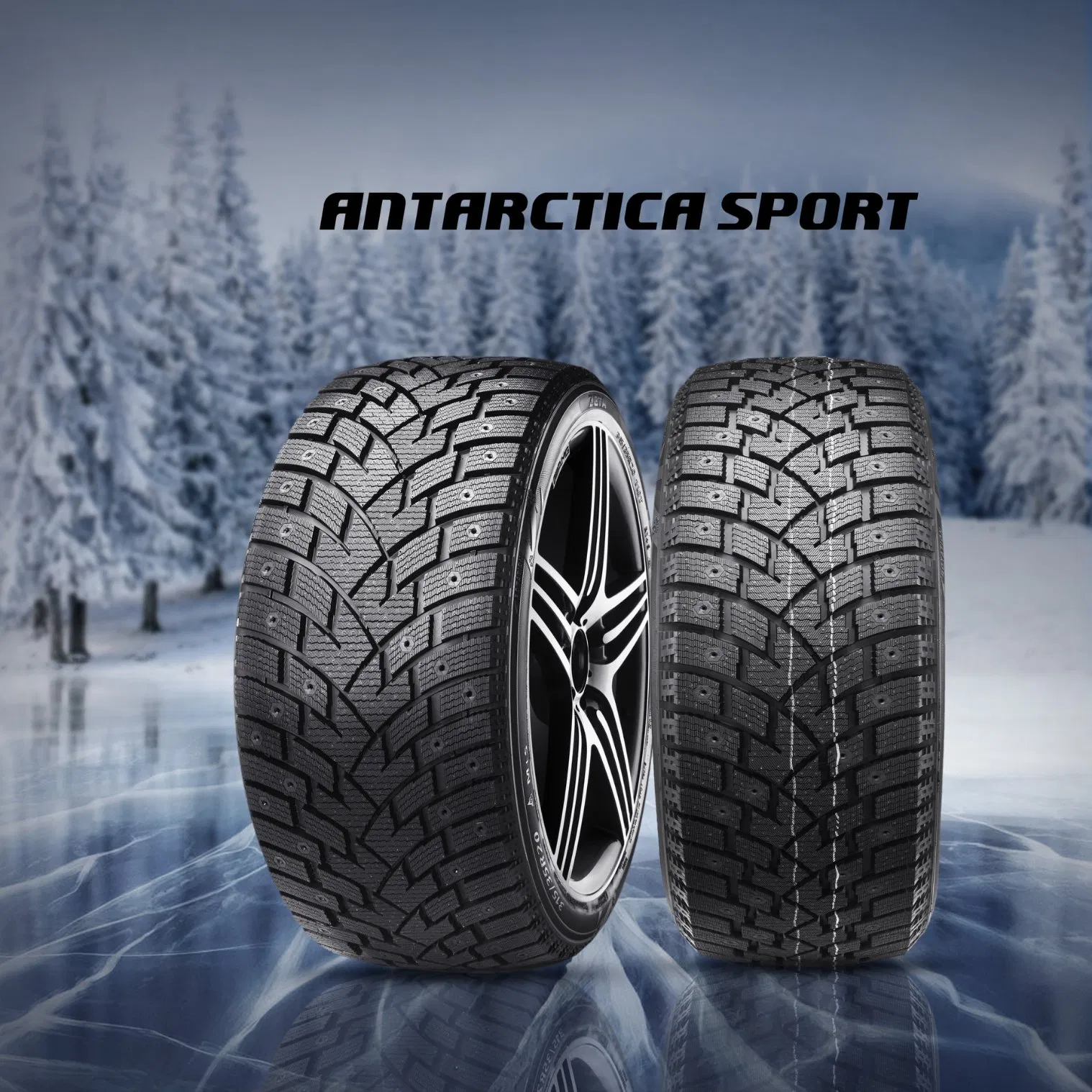 Zeta Winter Tires - Snow &amp; Ice High Performance Zeta Studded Winter Tire in Stock 245 45 18 225 45 17 215 45 17 235 55 19 Summer Tire Run Flat Tire for Sale
