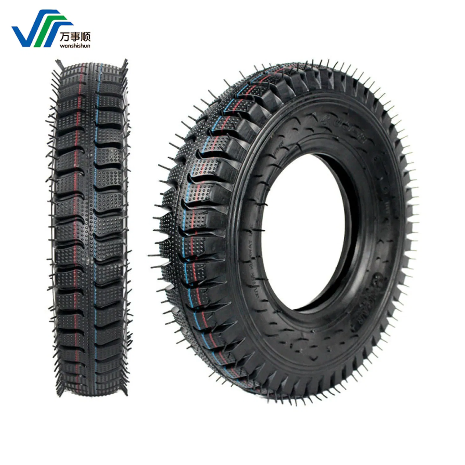 Engineering Electric Vehicle Front Wheel 4.50-12 Pneumatic Tire Rubber Outer Tire of Mine Agricultural Tricycle