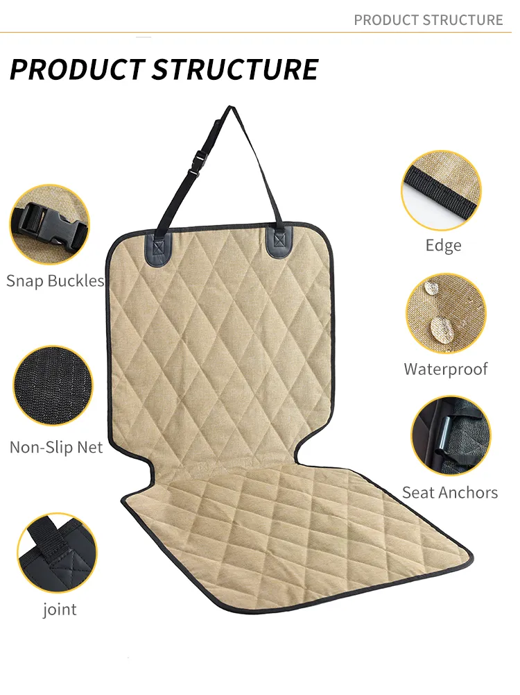 Funda de asiento de coche duradera para mascotas