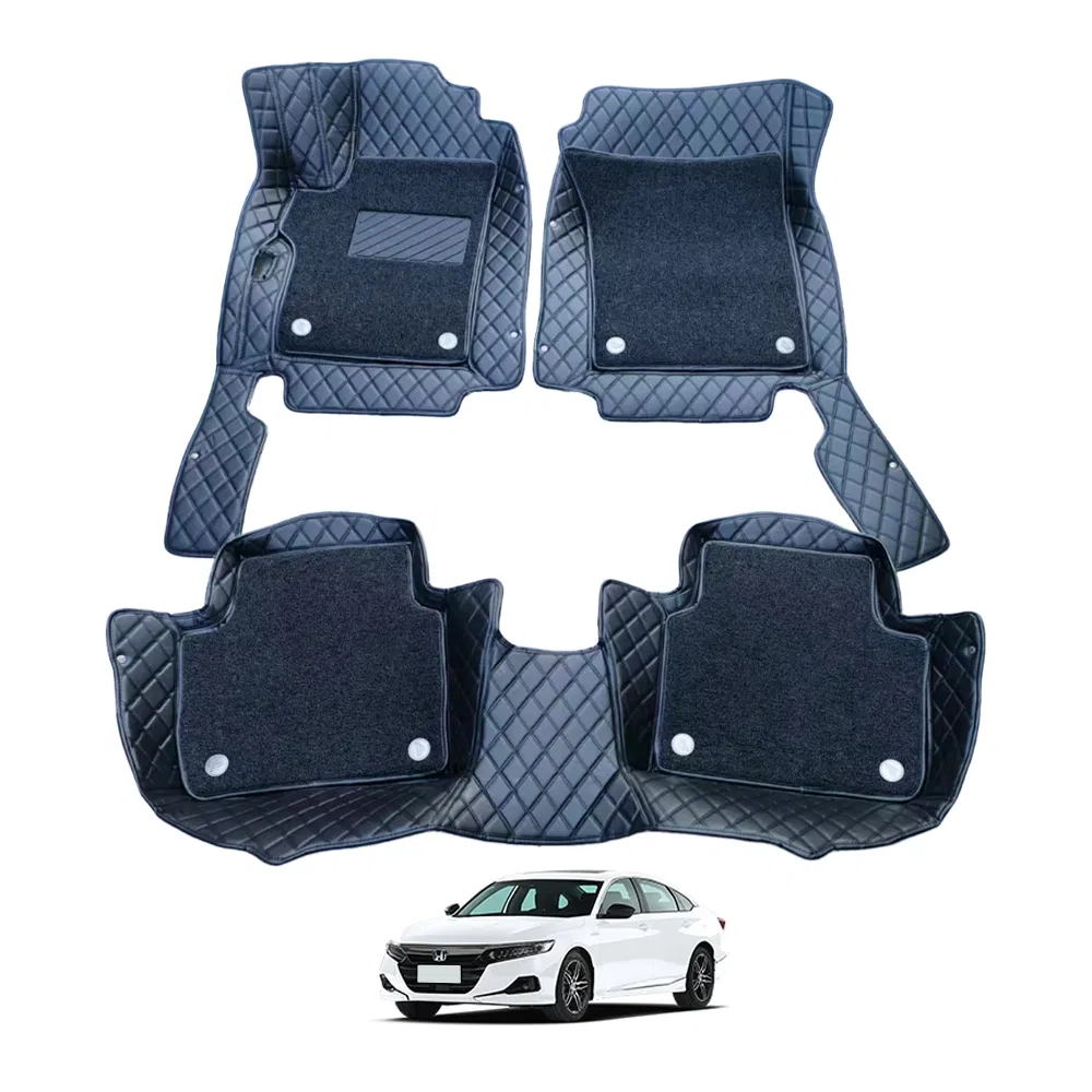 Alfombrillas de coche de cuero 3D de alta precisión 5D 7D para Vios