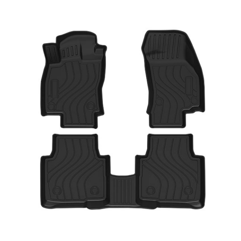 Mejor Vendedor Alfombrillas de Piso de Goma para Automóvil Doble Capa Totalmente Cubiertas Antideslizantes para VW