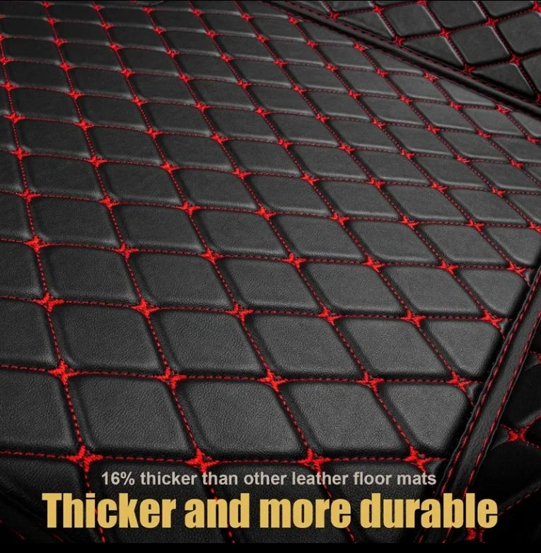 Alta Calidad Vende Cobertura Completa Impermeable 3D Cuero de Lujo Alfombrillas para Hombres y Mujeres 4 Piezas Alfombrillas para el Suelo de 99% de Los Autos