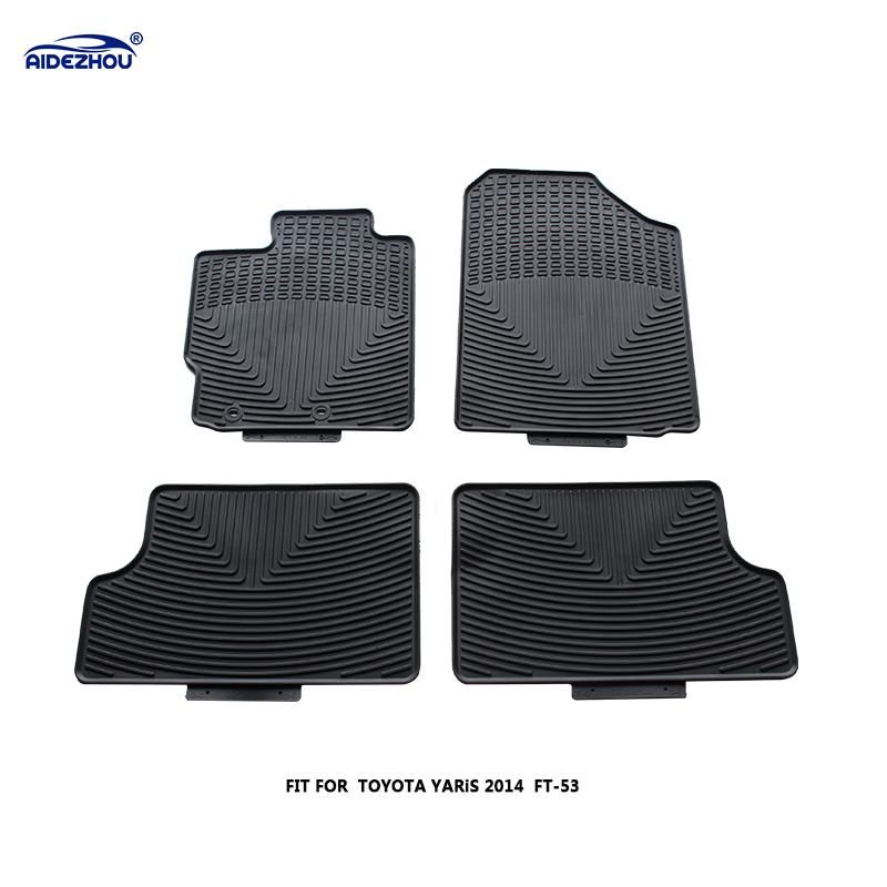Alfombrilla de goma lattex para todo clima adecuada para Toyota Yaris 2014 Resistente al desgaste