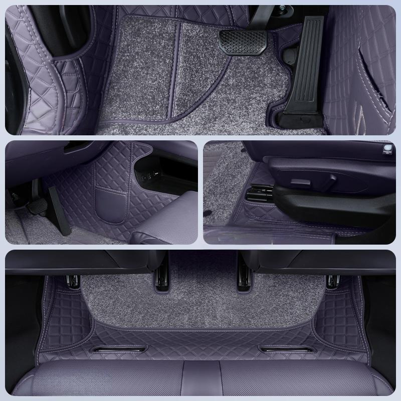 Alfombra ecológica de alta calidad para Cadillac Escalade 7seats 2017 Tapetes de cuero de lujo para automóviles