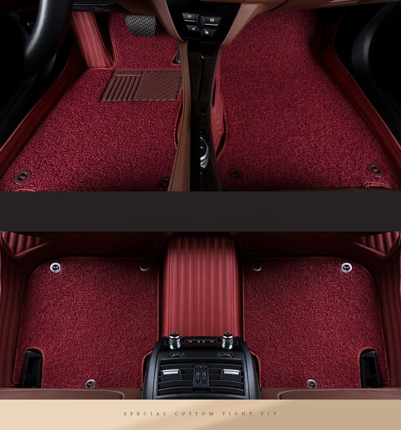 Alfombra de auto en material de cuero PVC 3D 5D ecológica al por mayor