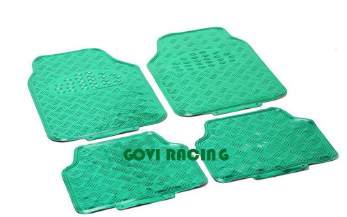 Alfombrillas de piso de PVC azules universales para coche SUV