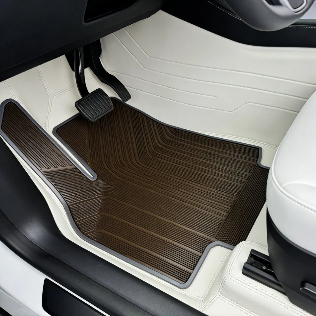 Accesorios de lujo para alfombrillas de coche de látex coloridas de cartón