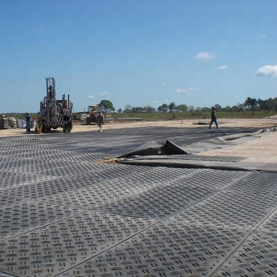 Matriz de Protección de Suelo Reutilizable de Alta Resistencia HDPE Antideslizante Camino Temporal para Uso en Eventos y Construcción