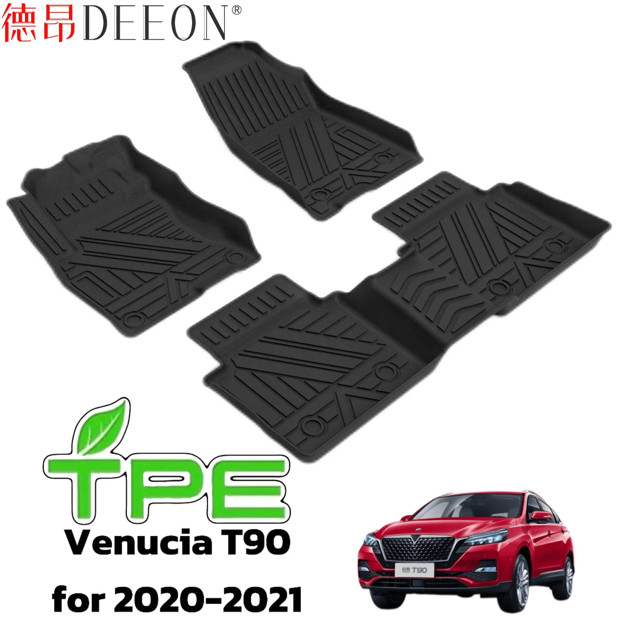 Alfombrilla de maletero de TPE resistente para automóvil, accesorio para el coche, alfombrilla para pies para Venucia