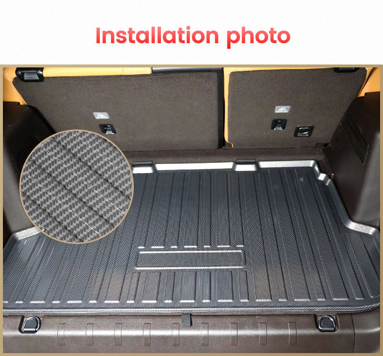 Nueva Actualización de Película de Fibra de Carbono Impermeable para el Maletero del Coche Uso para Renault Kwid 2022