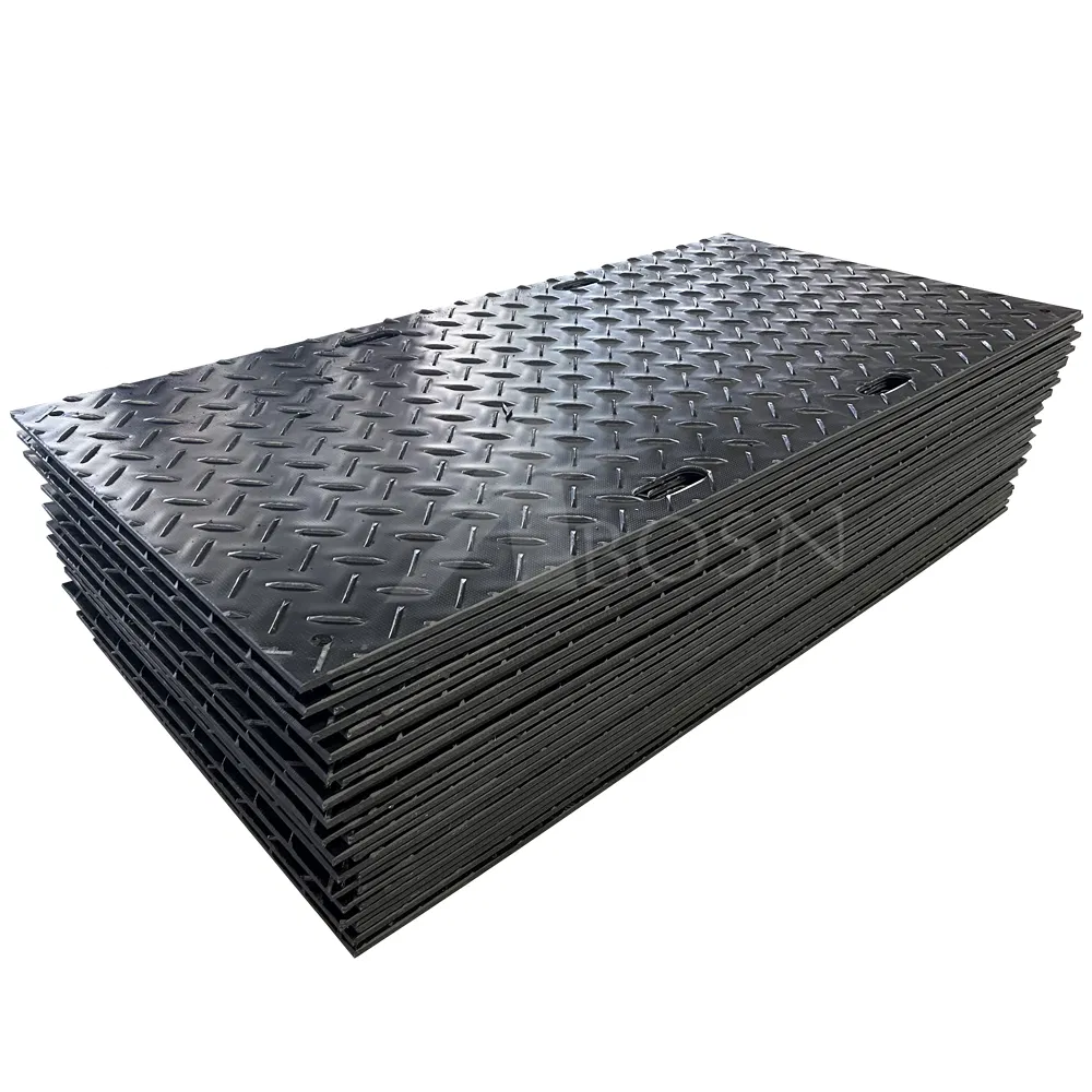 Mats de Protección de Suelo de HDPE para Cargas Pesadas de Camiones en Plataformas de Trabajo