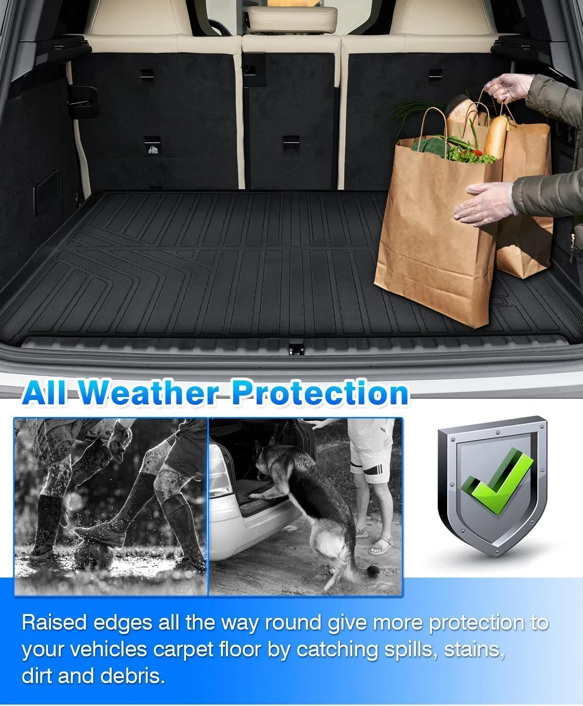 Modelos Universales Usables Nuevo Estilo Alfombrillas de Piso TPE para Chery Tiggo 7 Plus