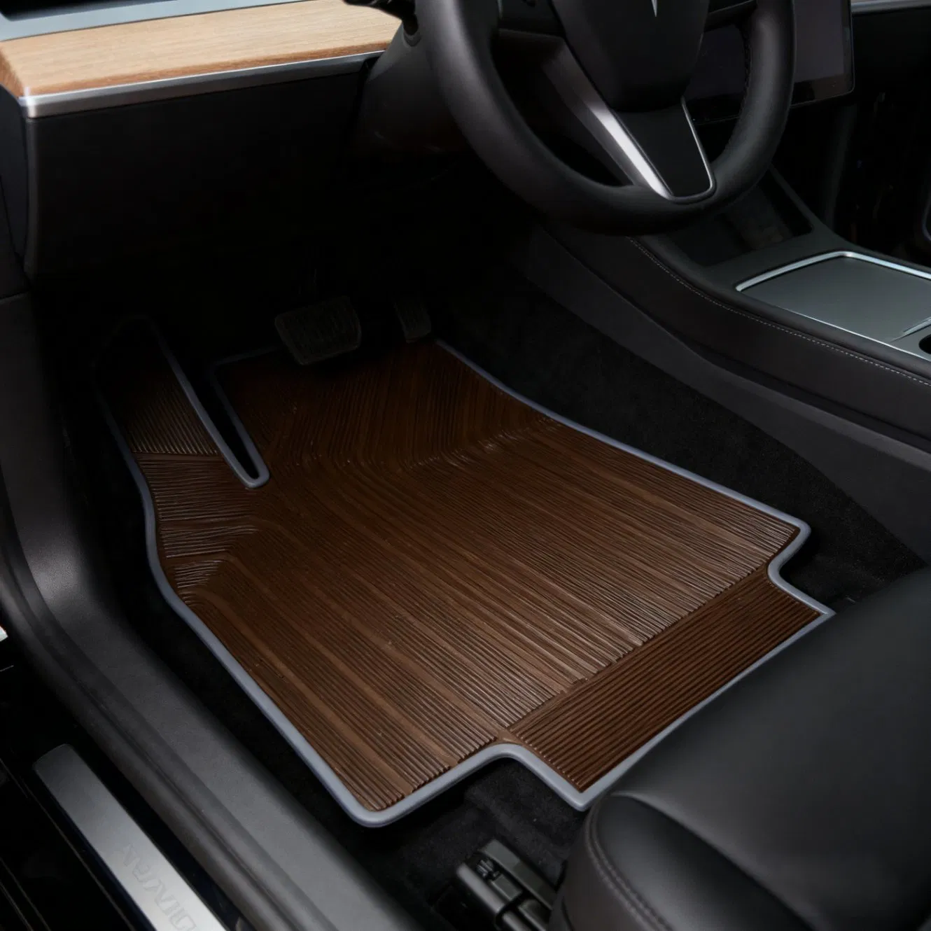 Accesorios de lujo para alfombrillas de coche de látex coloridas de cartón