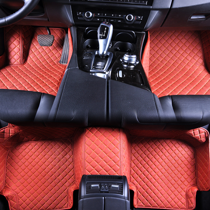 Diseño Clásico Universal 4PCS/Set Alfombrilla de Coche de PVC de Goma Antideslizante