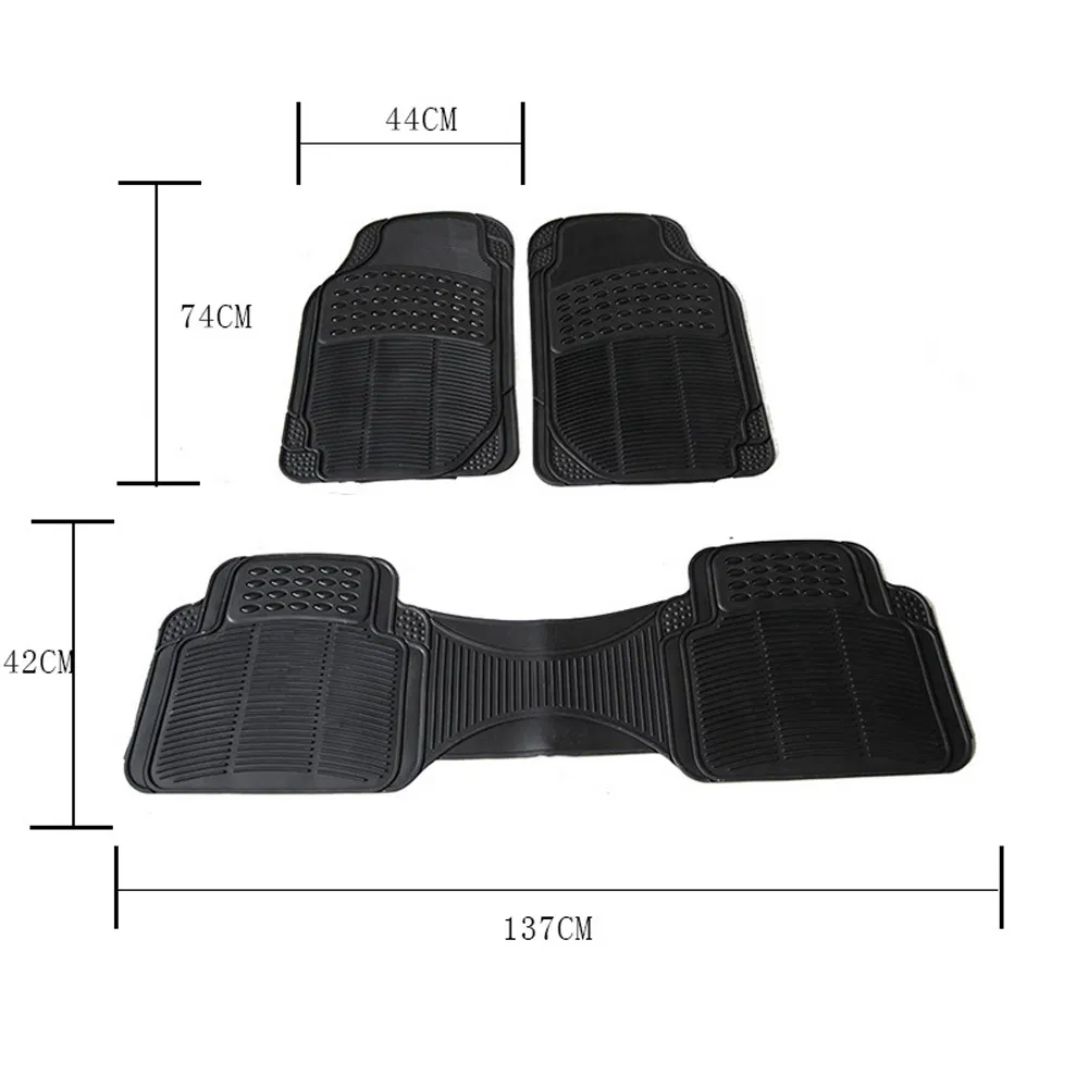 Venta directa de fábrica al por mayor de alfombrillas de PVC para automóvil de una sola pieza 3-Piece