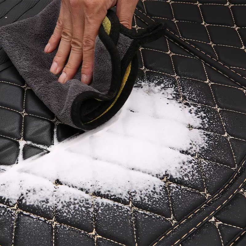 Alfombrillas de piso de cuero PVC impermeable premium 5D para Toyota Honda BMW