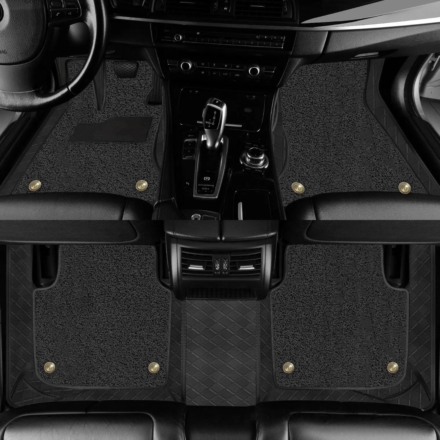 Accesorios de Coche Todo Clima 3D Juego Completo de Alfombrillas de Cuero para el Suelo Protector de la Parte Trasera del Asiento y del Cargador para BMW X4 G02 2019-2025 Alfombrillas Personalizadas de Alta Calidad