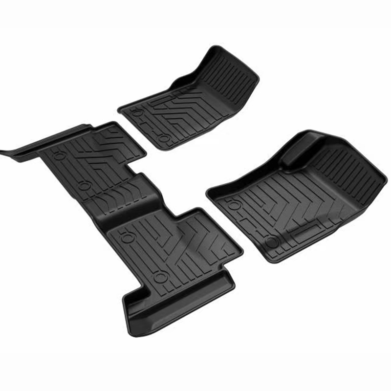 Juego de Alfombrillas de Coche Ecológicas de TPE de Ajuste Universal Negro 3D