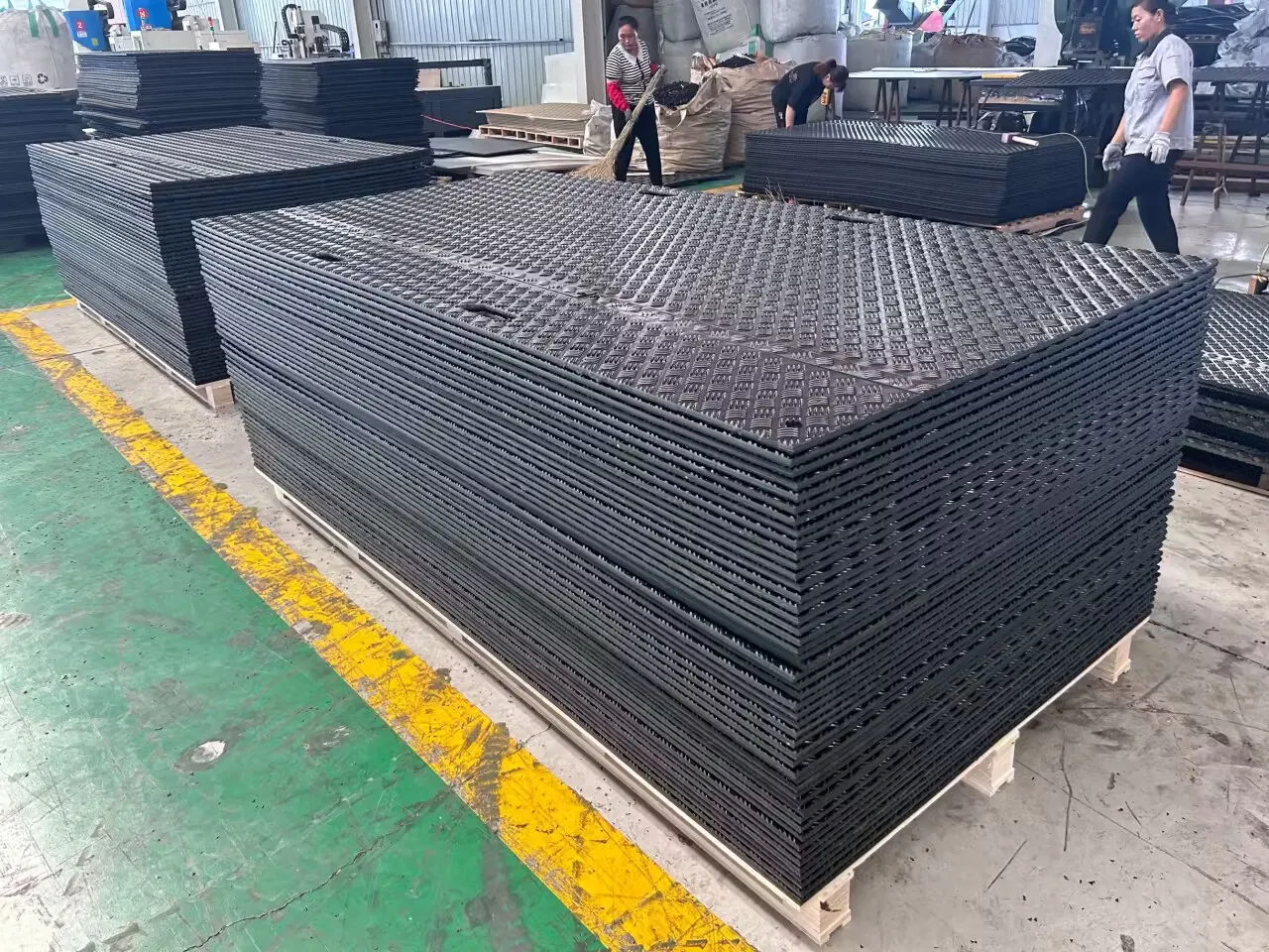 Mats de Protección de Suelo para Vehículos de Carga Pesada HDPE Mat de Pista
