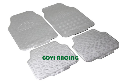 Alfombrillas de piso de PVC azules universales para coche SUV