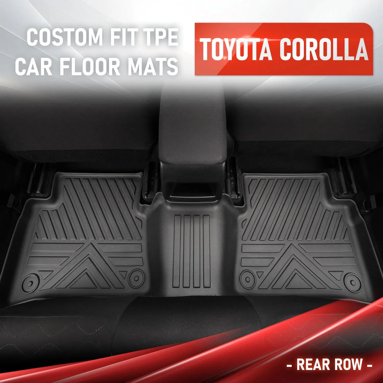 Alfombrilla de coche TPE para todas las estaciones de bajo precio, modelo universal para Toyota Corolla