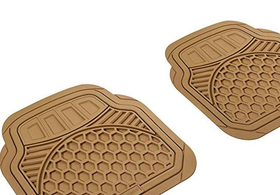 Fundamentos 4 Alfombrilla de Piso para Coche de Alta Resistencia, Beige