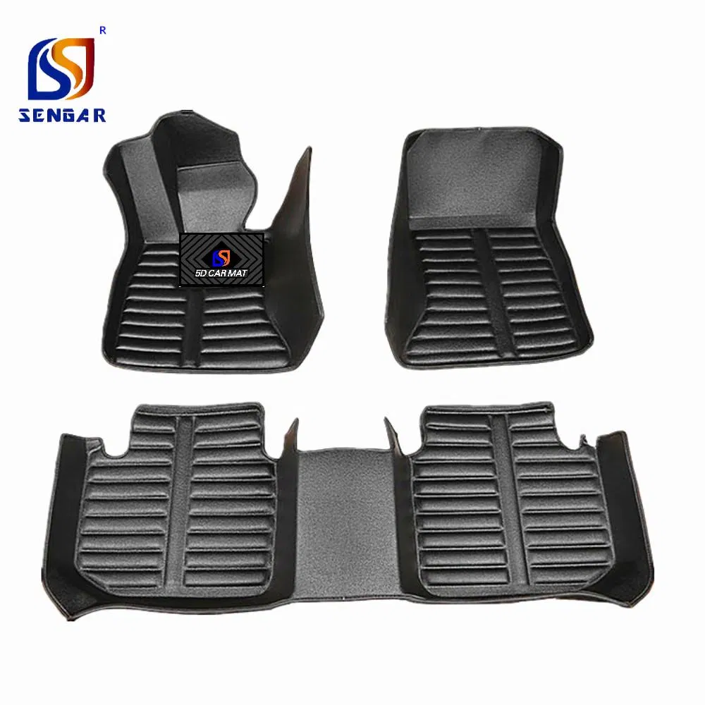 Alfombrillas de coche para conducción a la izquierda, todo tiempo 5D alfombrilla de coche de doble capa