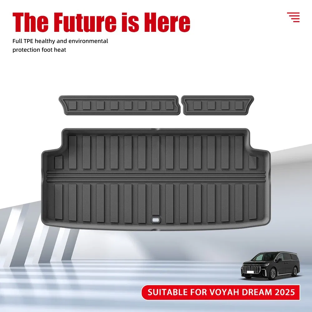 TPE 3D Alfombrilla de maletero trasero impermeable para el Voyah Dream 2025