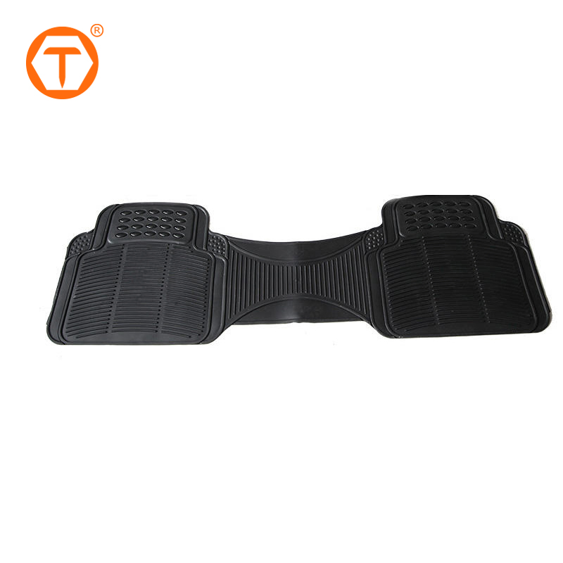 Alfombrilla de piso para automóvil negra, tapete trasero universal para la mayoría de sedanes, SUV y camiones