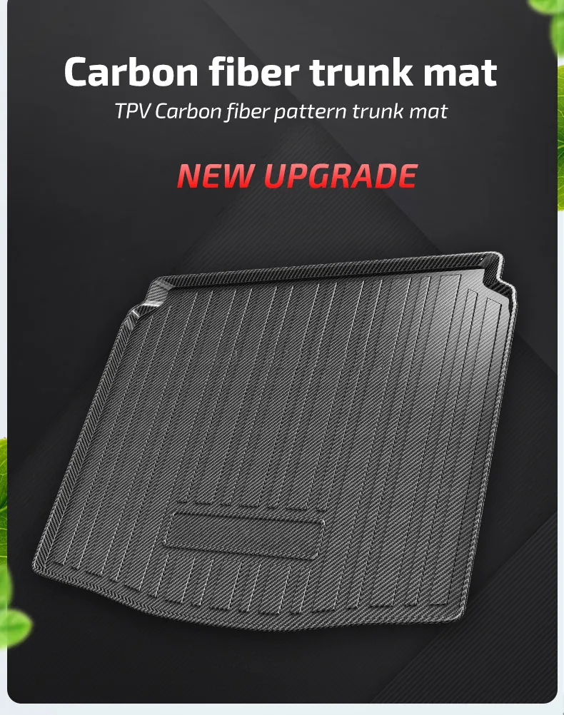 Nueva Actualización de Película de Fibra de Carbono Impermeable para el Maletero del Coche Uso para Renault Kwid 2022