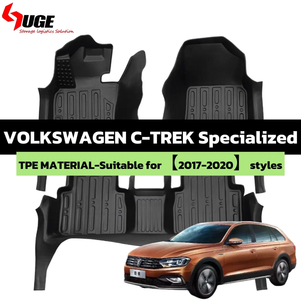 Alfombrillas de coche TPE premium para todas las condiciones climáticas para Volkswagen C-Trek