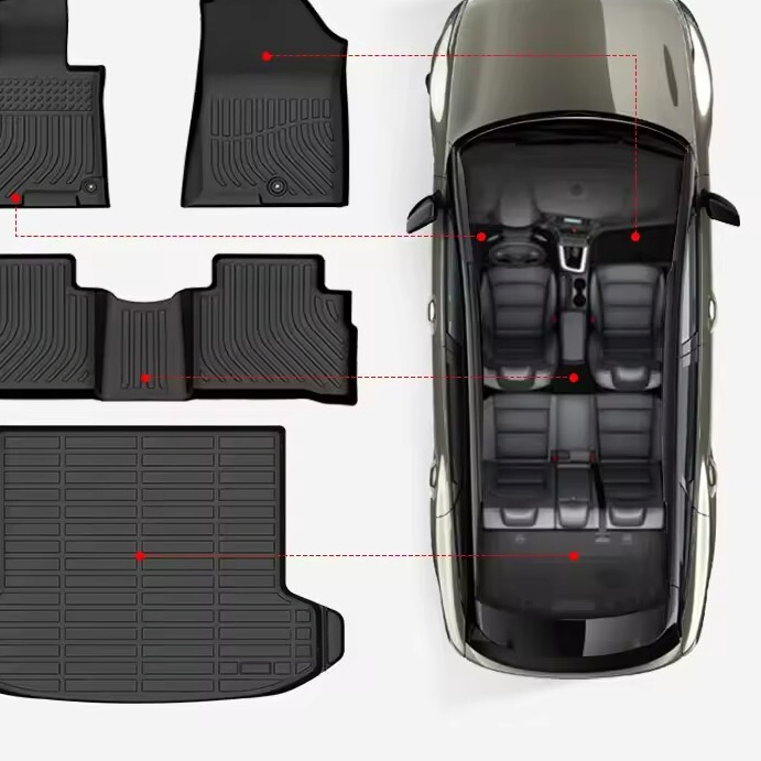 Alfombrillas de lujo para automóvil a medida para todas las estaciones 3D 5D