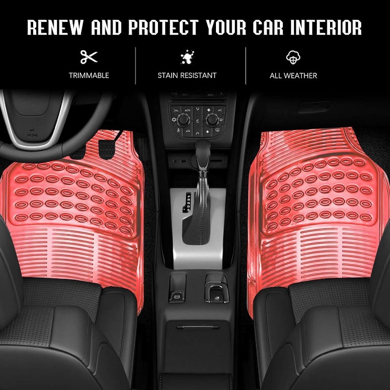 Juego de alfombrillas de coche de aluminio universal de alta calidad, con foil antideslizante, ultra duradero y de gran resistencia, fabricado en China