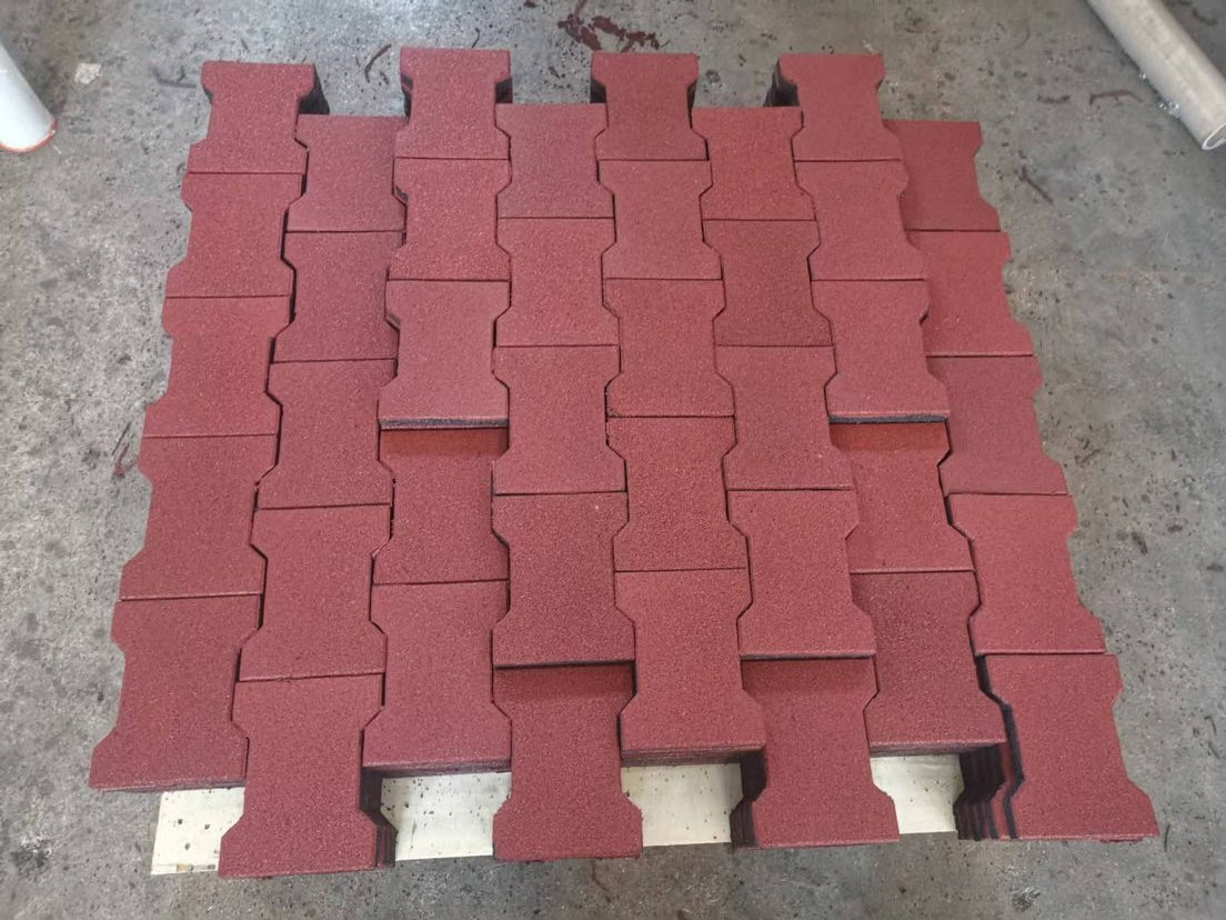 200X160mm Baldosa de goma de alta calidad en forma de hueso para perros, tipo H, mat de juego Lewis