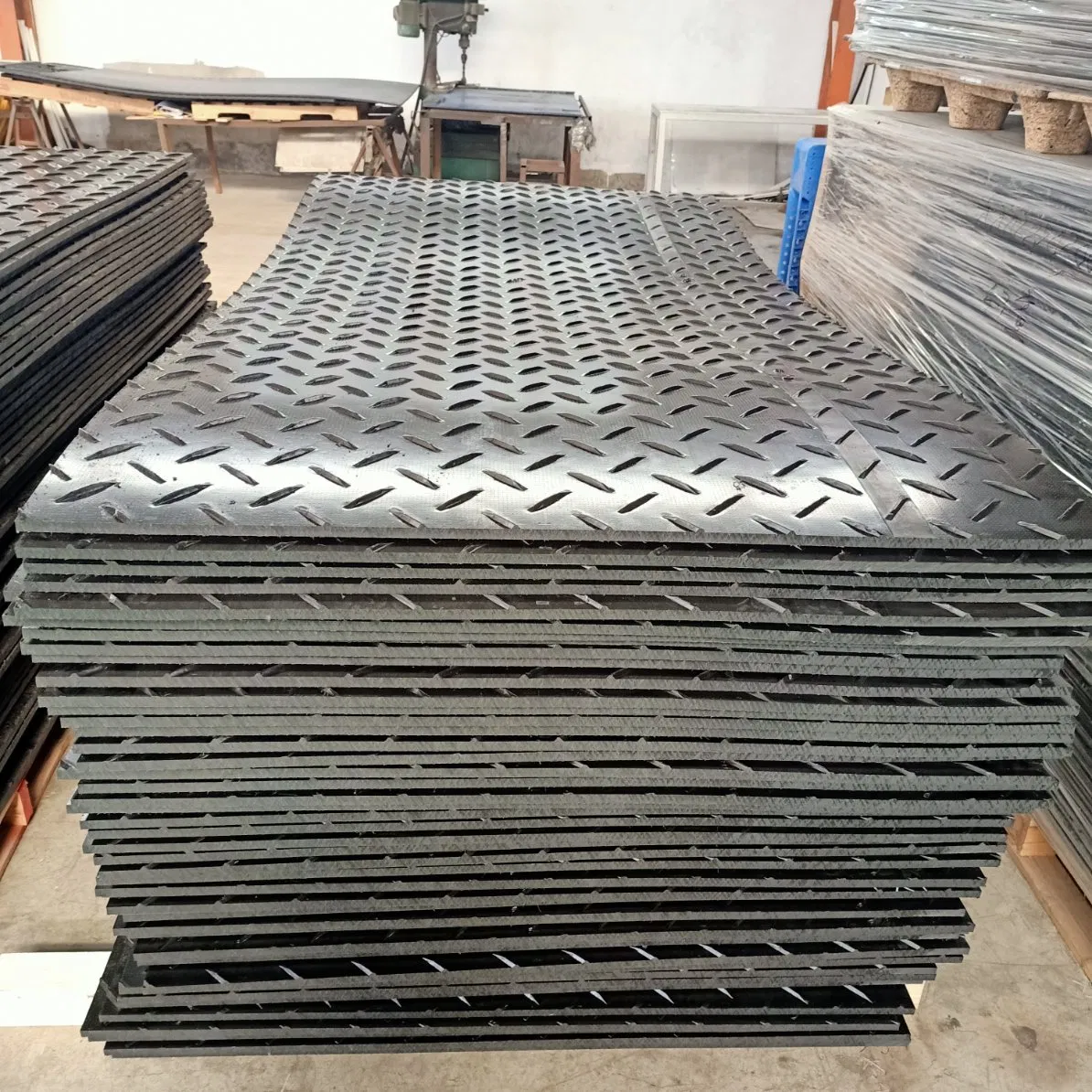 Mats de Protección de Suelo para Vehículos de Carga Pesada HDPE Mat de Pista