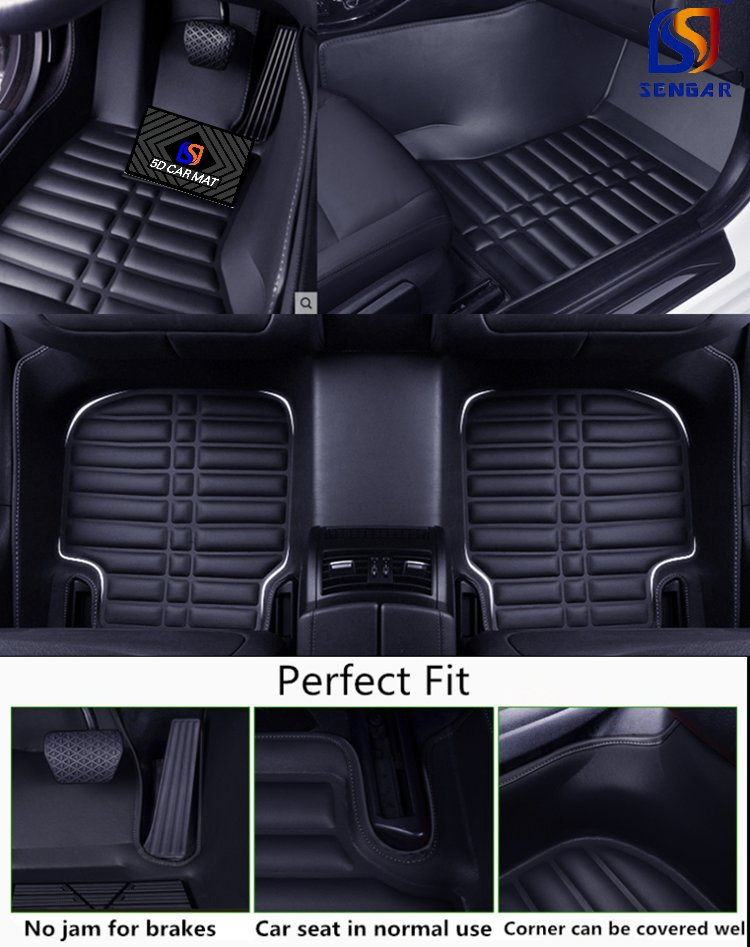 5D Alfombrillas de coche de lujo Accesorios para coches Impermeables XPE Alfombrillas de cuero personalizadas