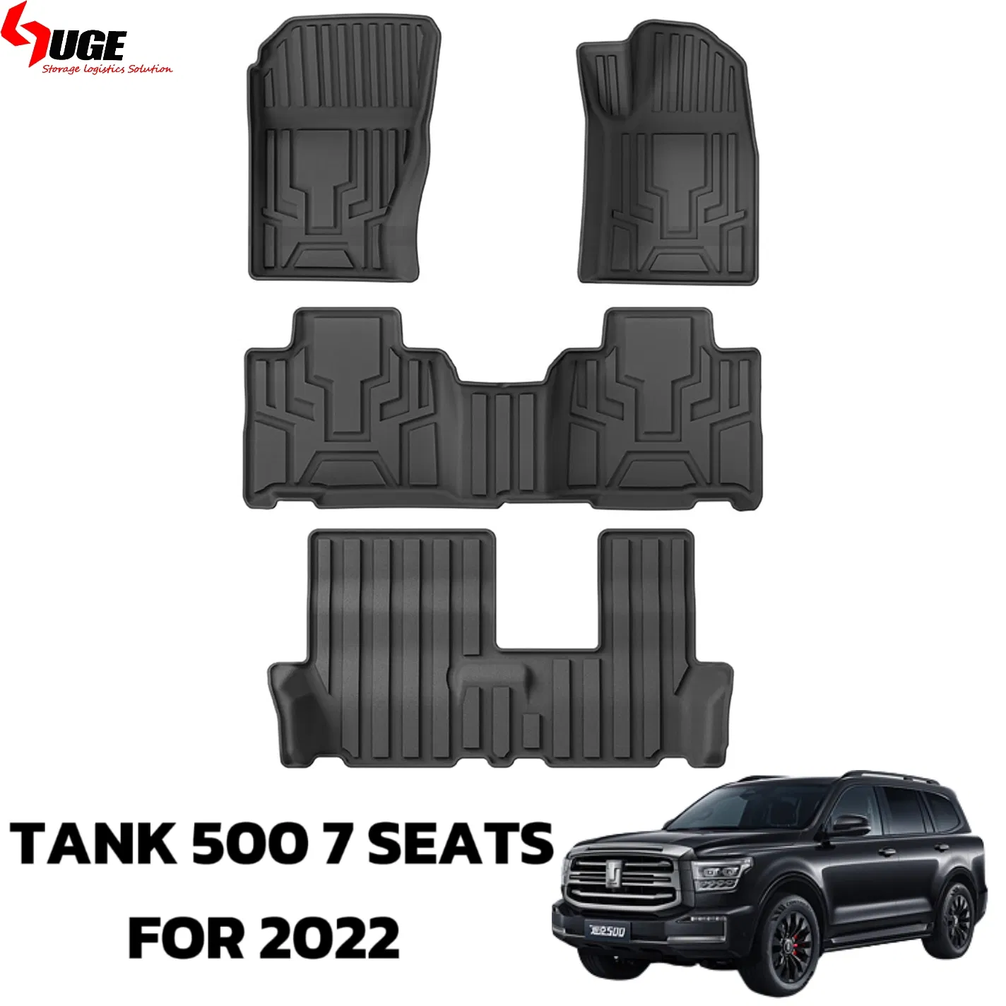 Alfombrillas de coche de TPE ecológicas para Tank500 7-Seater