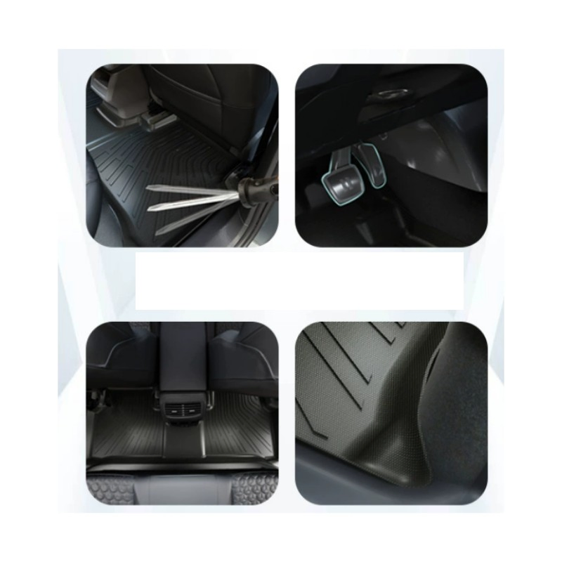 Mats de goma personalizados para el suelo del coche de doble capa, totalmente cubiertos y antideslizantes para VW