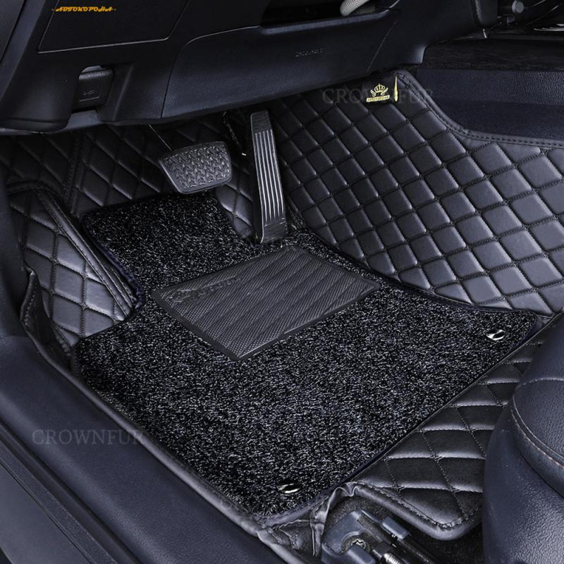 Alfombrilla de piso de cuero antideslizante y libre de olores para modelo de automóvil Pentium T77 5D 2025 diseñada para la posición delantera, compatible con Byd M6