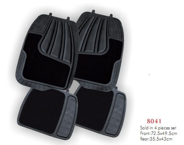 Alfombrilla de coche de PVC de alta resistencia tipo universal 4 PCS por juego