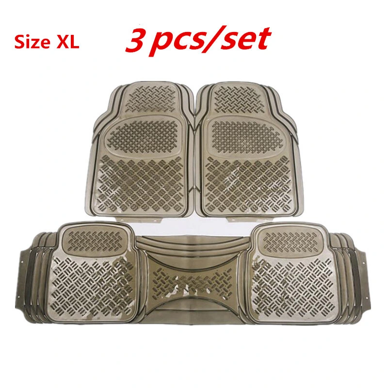 Alfombrilla para coche de plástico PVC transparente, impermeable, antideslizante, de goma suave, gruesa y resistente al desgaste