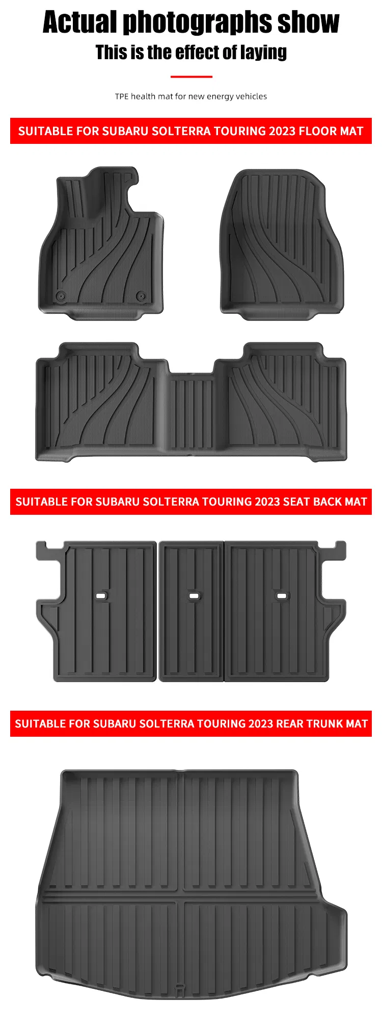 Alfombrillas a medida para Subaru Solterra Touring 2023