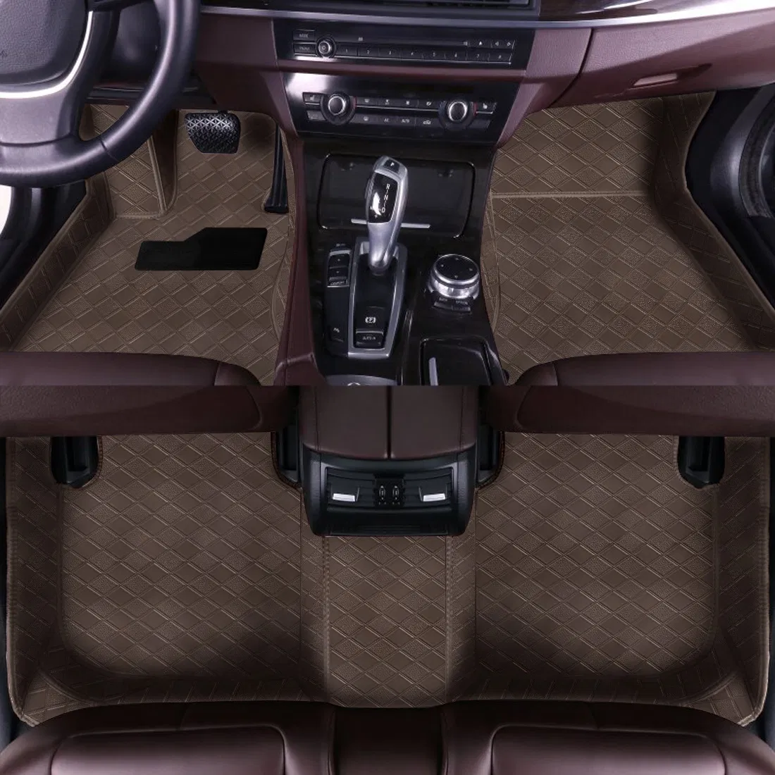 Accesorios de Coche Todo Clima 3D Juego Completo de Cuero Decoración de Coches Protector de Carga de Respaldo de Asiento Trasero Alfombrilla de Suelo para BMW X4 G02 2019-2025