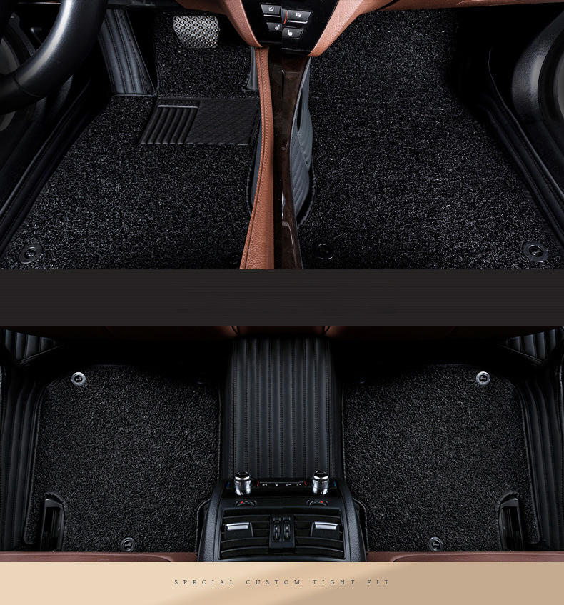 Alfombra de auto en material de cuero PVC 3D 5D ecológica al por mayor
