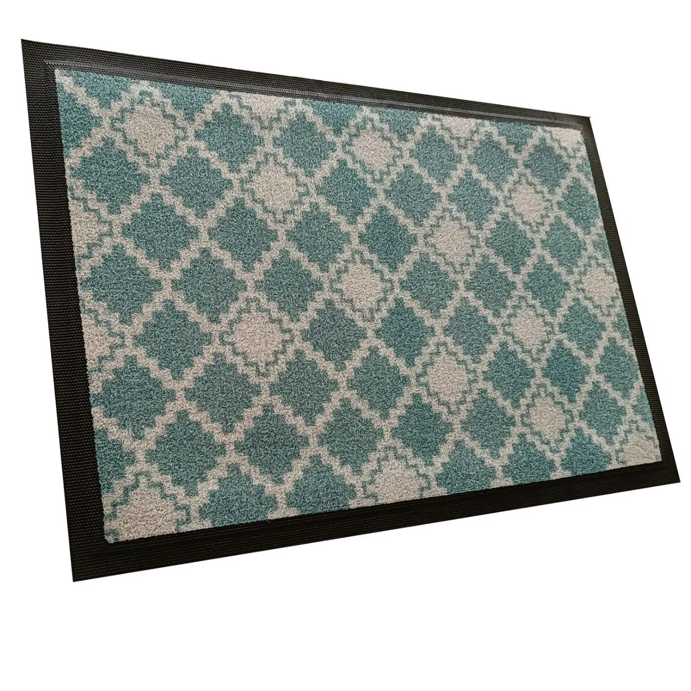 Alfombra de goma para exteriores de alta resistencia, alfombra de lujo con patrón personalizado y logo para mat de piso en almacenes industriales y muelles de carga