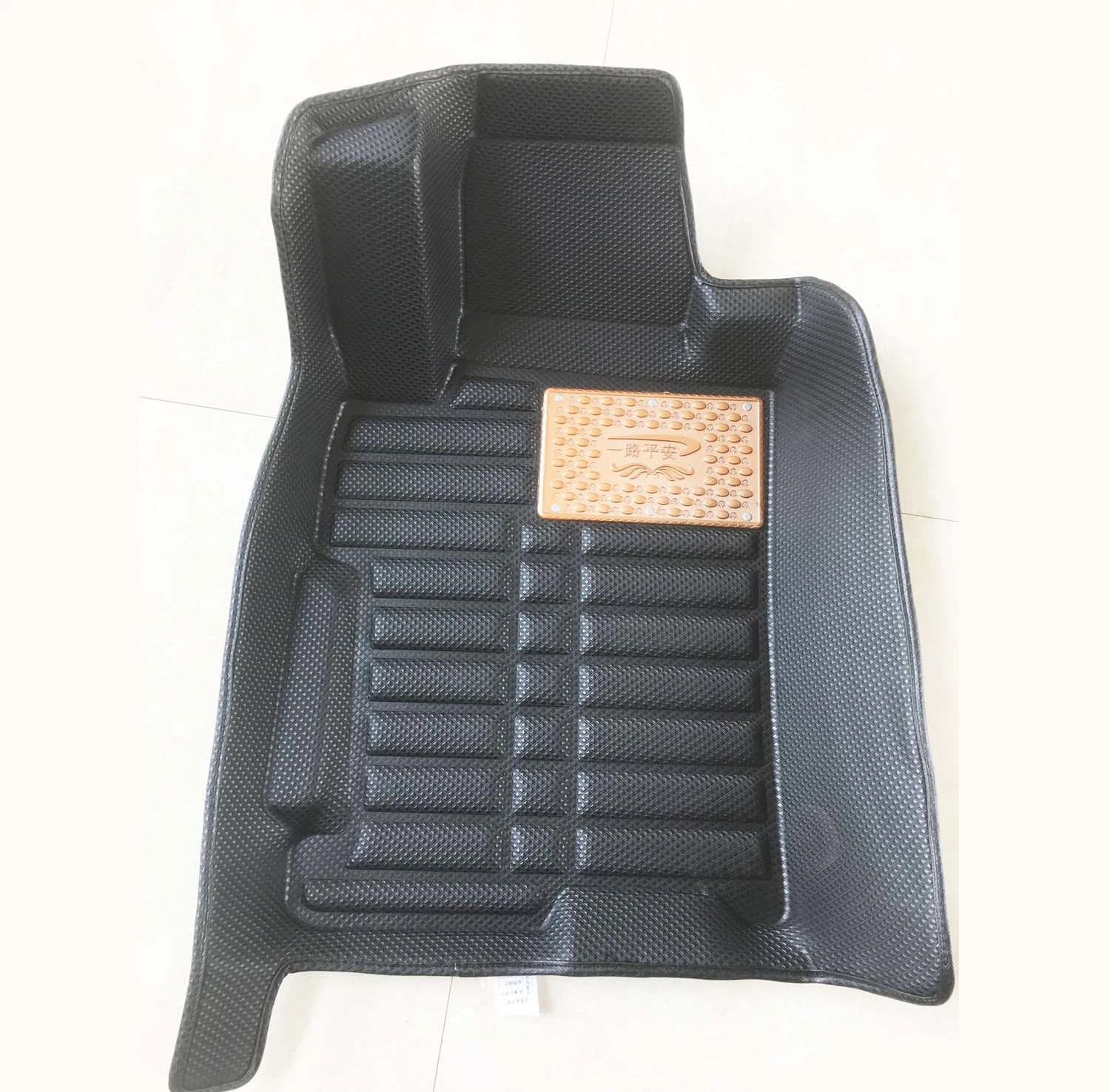 Alfombrillas de coche de PVC de alta calidad 3D alfombrilla de coche de cuero de PVC personalizada