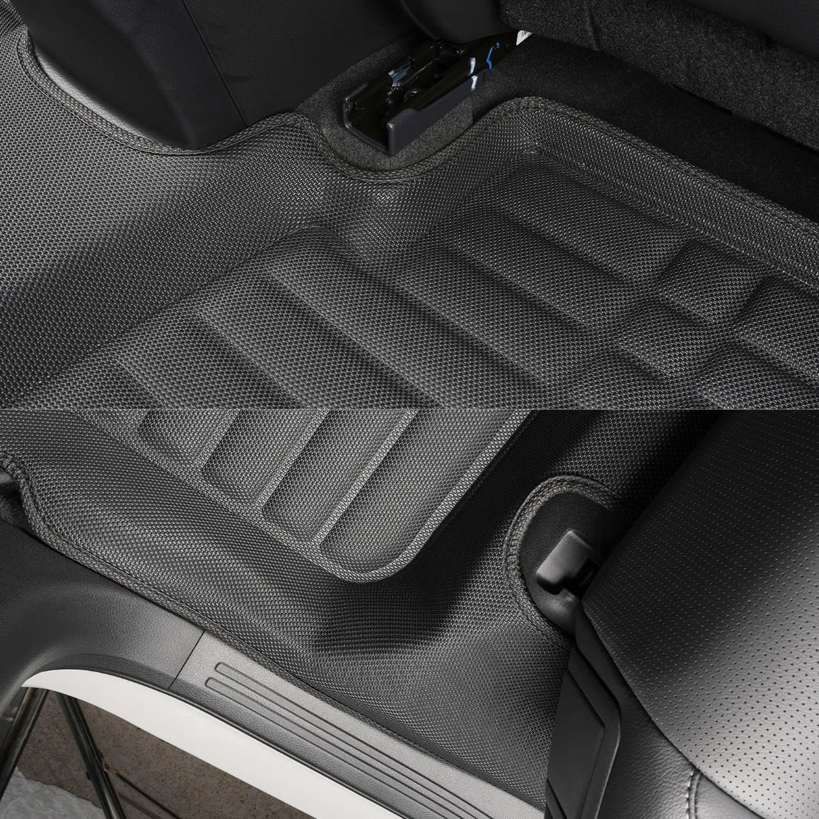 Alfombrillas de coche de lujo de cuero impermeables personalizadas antideslizantes para todas las estaciones 5D