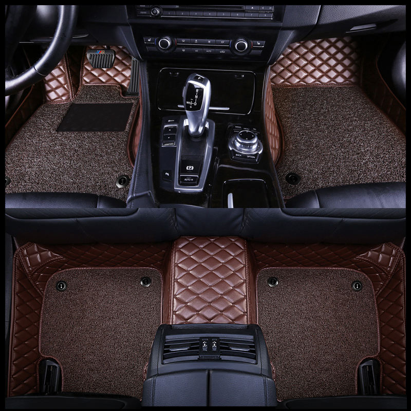 Alfombrilla de piso de cuero antideslizante y libre de olores para modelo de automóvil Pentium T77 5D 2025 diseñada para la posición delantera, compatible con Byd M6
