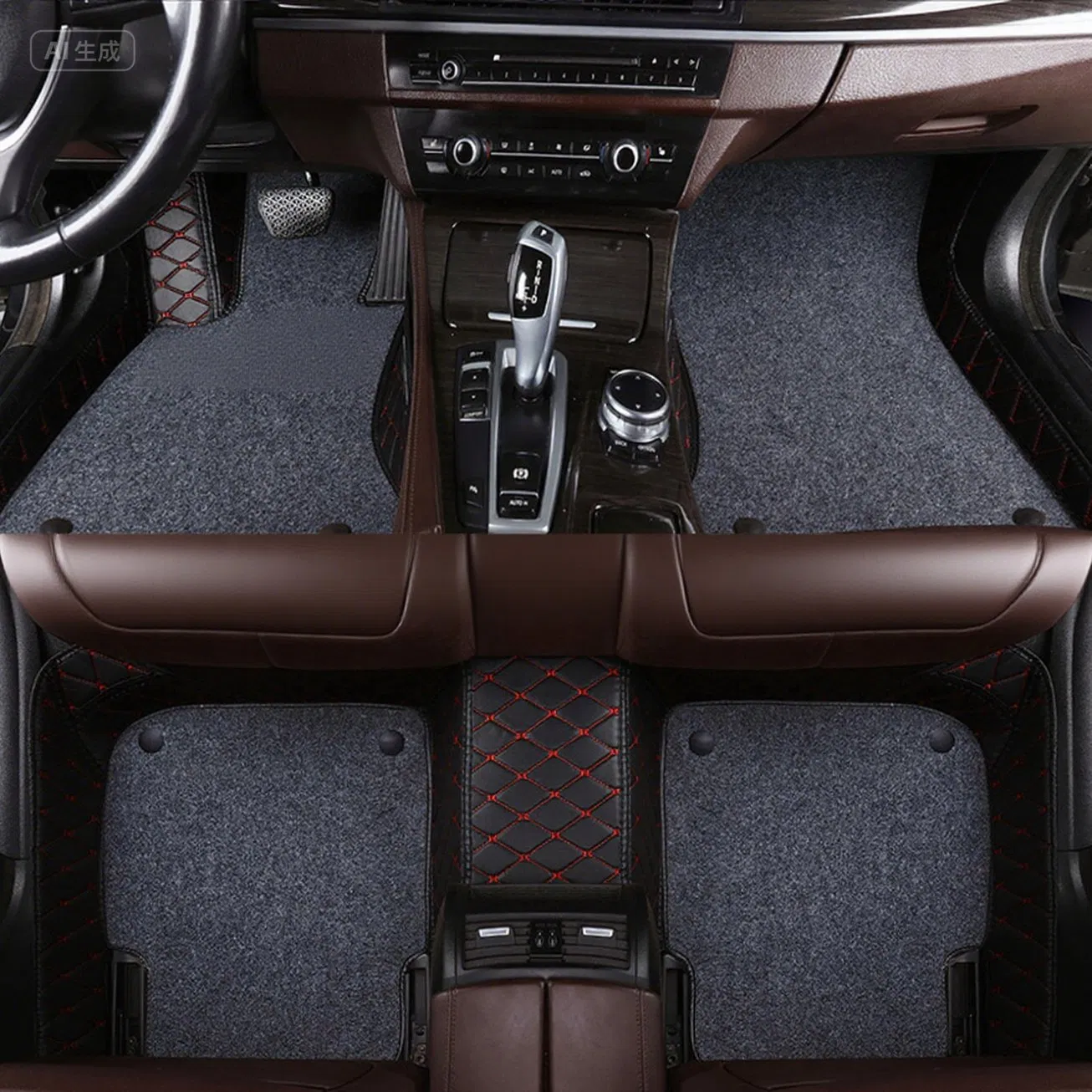 Alfombrilla de piso de cuero antideslizante y libre de olores para modelo de automóvil Pentium T77 5D 2025 diseñada para la posición delantera, compatible con Byd M6